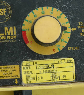 2 lmi milton roy C131-29 chemical metering pumps