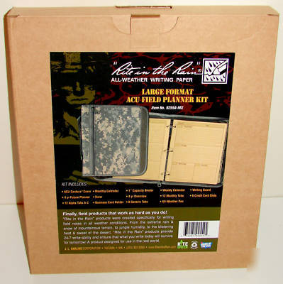 Tactical field planner kit - acu pattern - full size 