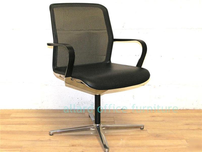 Keilhauer filo guest chair office swivel leather mesh