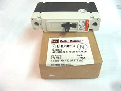 New in box EHD1020L cutler-hammer breaker 20A 1P 277 v