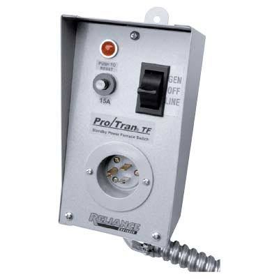 New reliance furnace transfer switch - single circuit - 