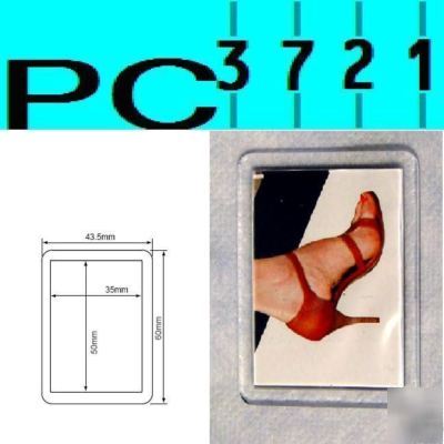 200 blank plastic fridge magnet 50 x 35 mm insert F1443