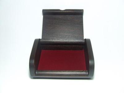 Business card holder jewelry box case wood trinket gift