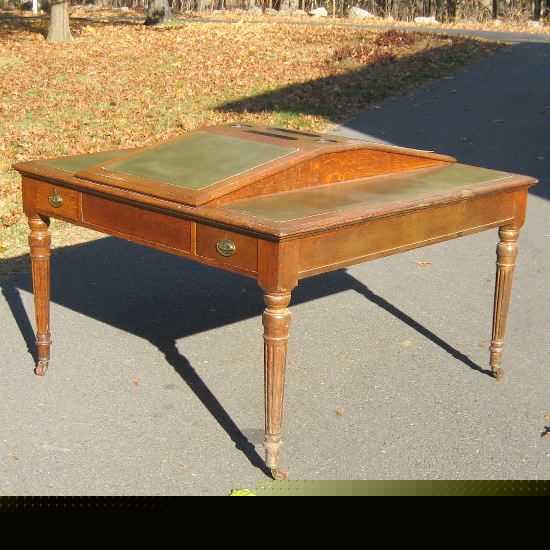 C1890 architect or engineer drafting 2 person desk