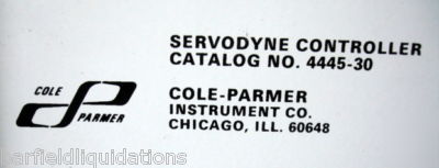 Cole palmer servodyne controller 4445-30