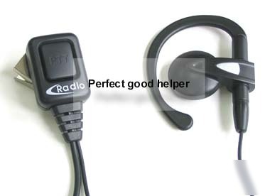 Ear hanger headset for motorola 2PIN radios