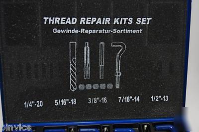 Master thread repair kit unc 1/4 - 1/2 suit helicoil