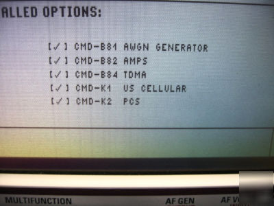 Rohde & schwarz ** tektronics CMD80 ** fully loaded 