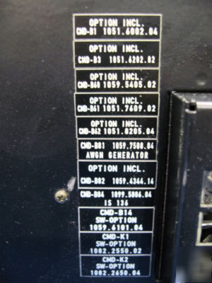 Rohde & schwarz ** tektronics CMD80 ** fully loaded 