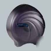 Single roll 9 inch tissue dispenser - black pearl