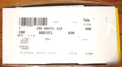 Yale 8801FL mortise passage lock 