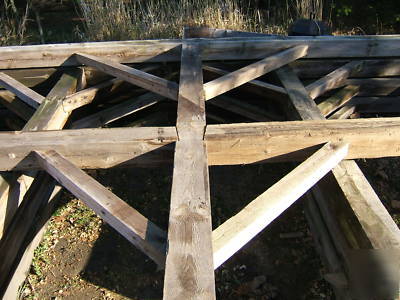 Timberframe from recycled barn beams