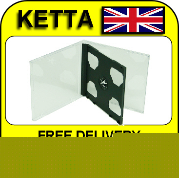 2 x double cd jewel cases with black tray high quality