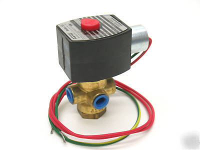 Asco EF8320G176 3-way solenoid valve brass 1/4