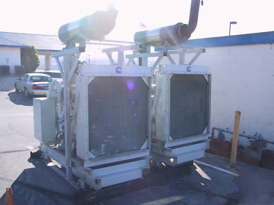 2 alturdyne nat. gas 175 kva 120/208 ac generators