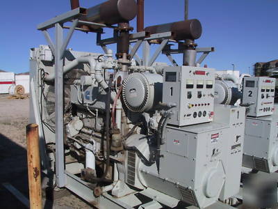 2 alturdyne nat. gas 175 kva 120/208 ac generators