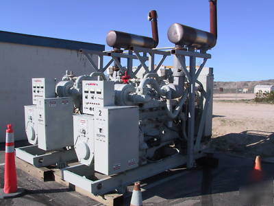 2 alturdyne nat. gas 175 kva 120/208 ac generators