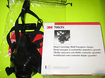 3M dual cartridge half facepiece mask 7003S respirator