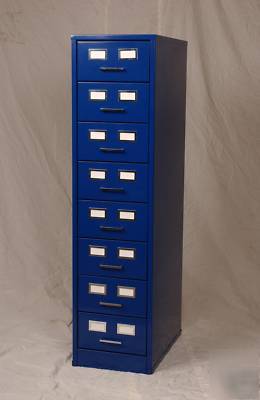 Hobart 8 drw card file cd dvd prescription cabinet