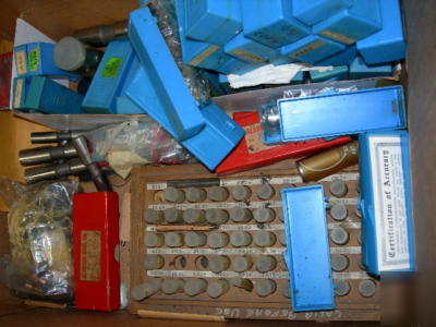 Large lot of bore gages diameter gages gage blocks plug