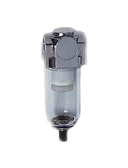 Miniature coalescing filter 1/4 npt, 15 cfm, 1 oz. bowl