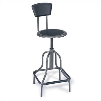 Diesel series industrial high base stool with back
