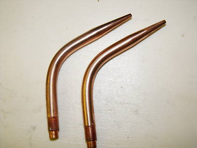 New 2 - oxy / acetylene welding torch tips no name 