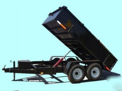 New 6 x 12 6 ton dump trailer carry on pickup truck van