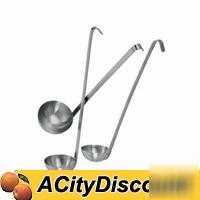 10DZ, 12OZ stainless one piece ladles w/ 15