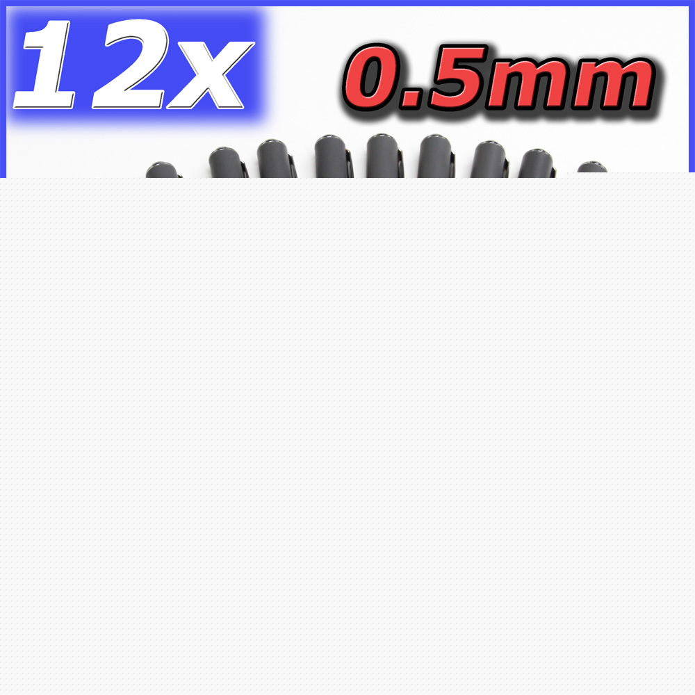 12 x black pigment ink 0.5MM fine line roller ball pen