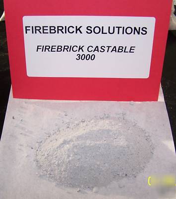 Firebrick refractory castable concrete 3000 - 25# bag
