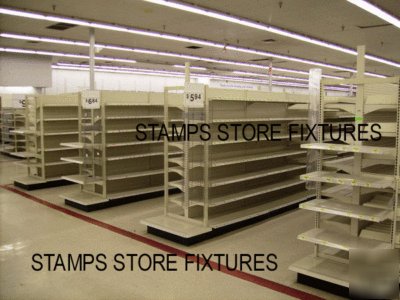 Gondola store shelving used 54