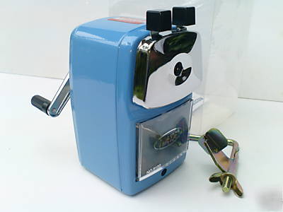 New manual desktop pencil sharpener in light blue - 