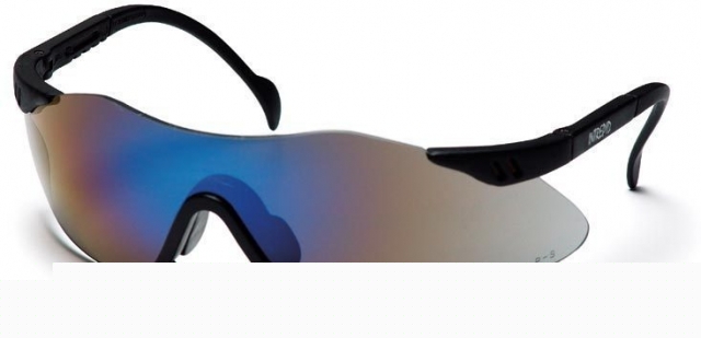 Pyramex intrepid safety eyewear - blue mirror lens