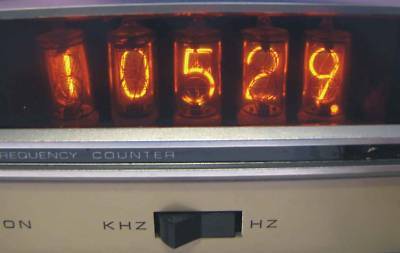 Vintage heathkit ib-101 nixie tube frequency counter