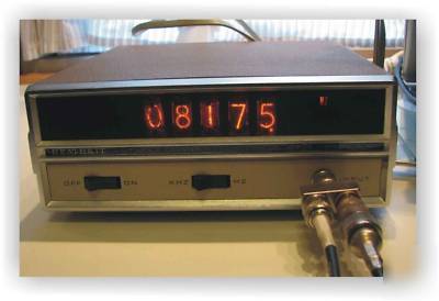 Vintage heathkit ib-101 nixie tube frequency counter