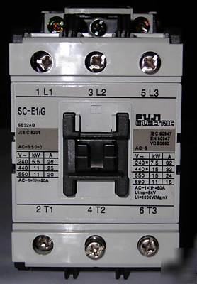 Fuji iec sc-E1\g 32 a contactor 54MM 24VDC 