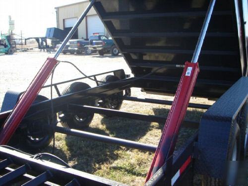 2010 texas pride 7X20 gooseneck dump trailer 21K gvwr 