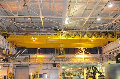 7293 p&h 50 ton straight double girder crane