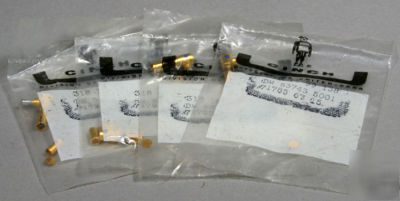 D-subminiature contacts coaxial cinch nos lot of 4 pc