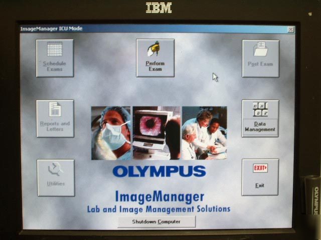 Olympus image manager endoscopy workstation & touchscrn