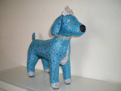 Unique crystal dog mannequin 