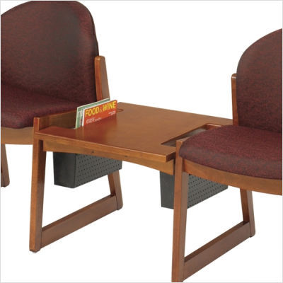 Urbane straight connecting table color: medium oak