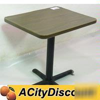 Used 24X30 commercial restaurant dining table w / base