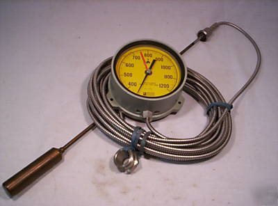 Weksler 400-1200 deg f remote bulb thermometer 4.5