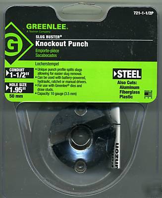 Greenlee 721-1-1/2P slug buster knockout punch 1-1/2