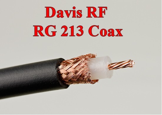 New 25 feet davis rg 213 mil spec coax cable rg 8 type
