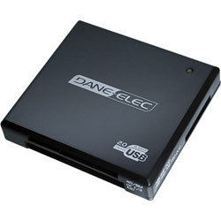 New dane-elec 15-in-1 usb 2.0 flash card reader