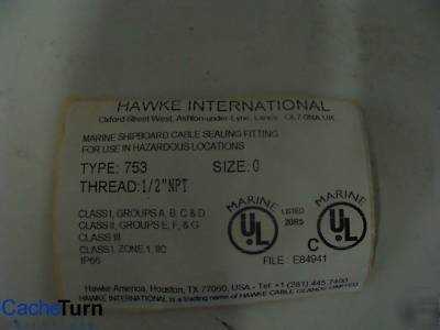 New hawke 753 cable gland/connector 