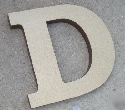 30 inch foam backed steel face letters. 1 inch thick